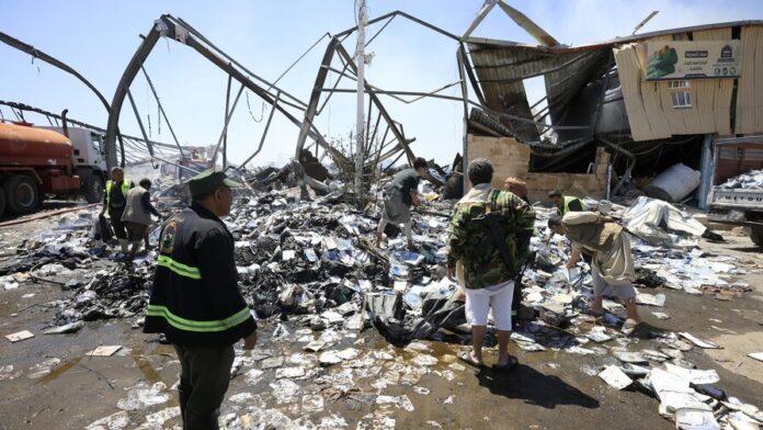 Saudi-led airstrikes hit Houthi-controlled Sana'a